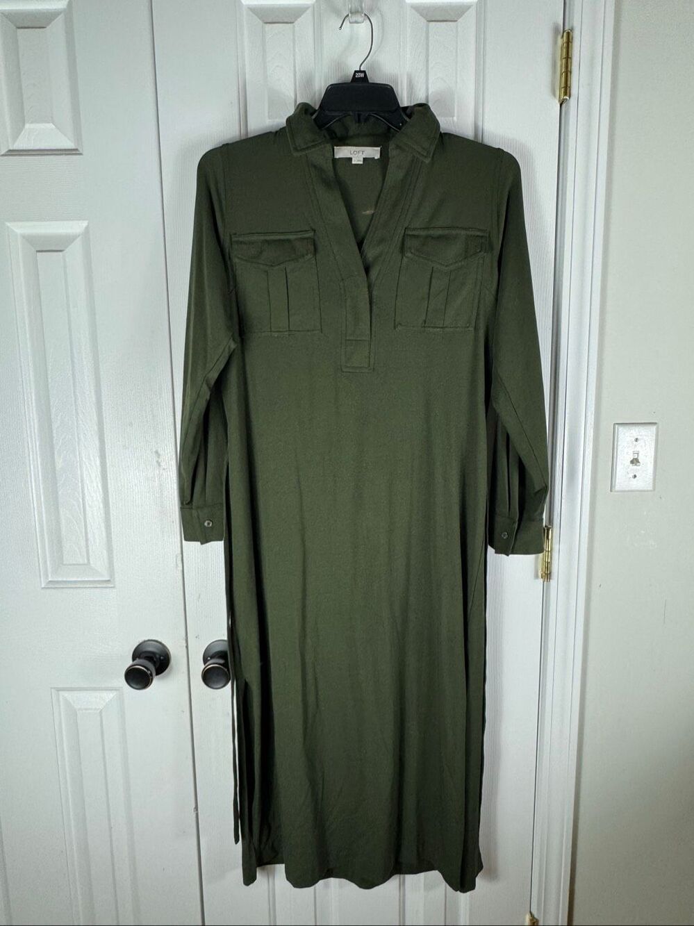 Loft Womens Green Maxi Dress Size Small